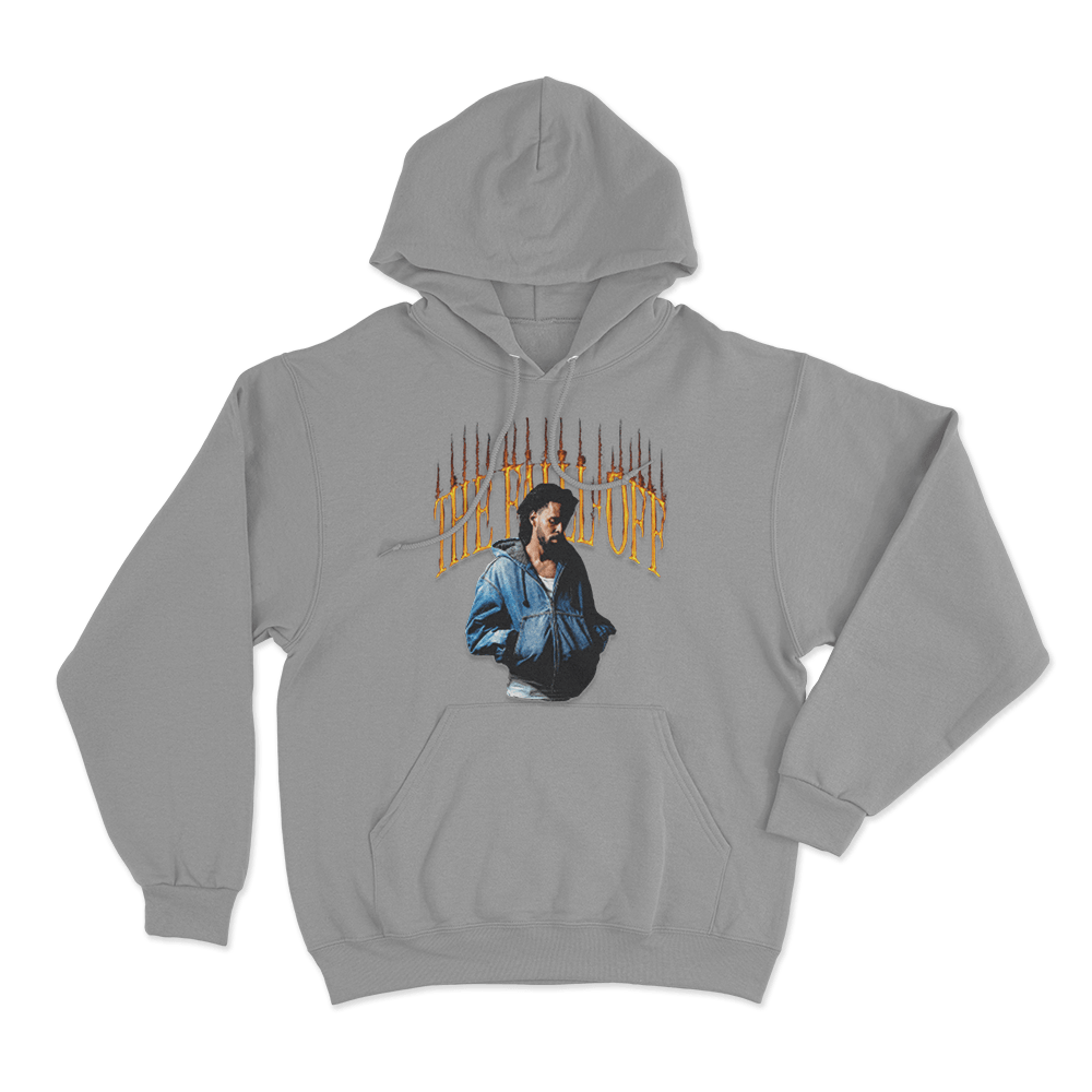 J Cole The Fall-Off Unisex Hoodie Grey J Cole The Fall Off Unisex Hoodie Grey