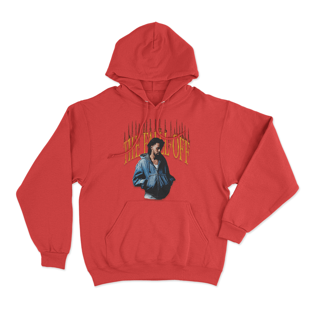 J Cole The Fall-Off Unisex Hoodie Red J Cole The Fall Off Unisex Hoodie Red