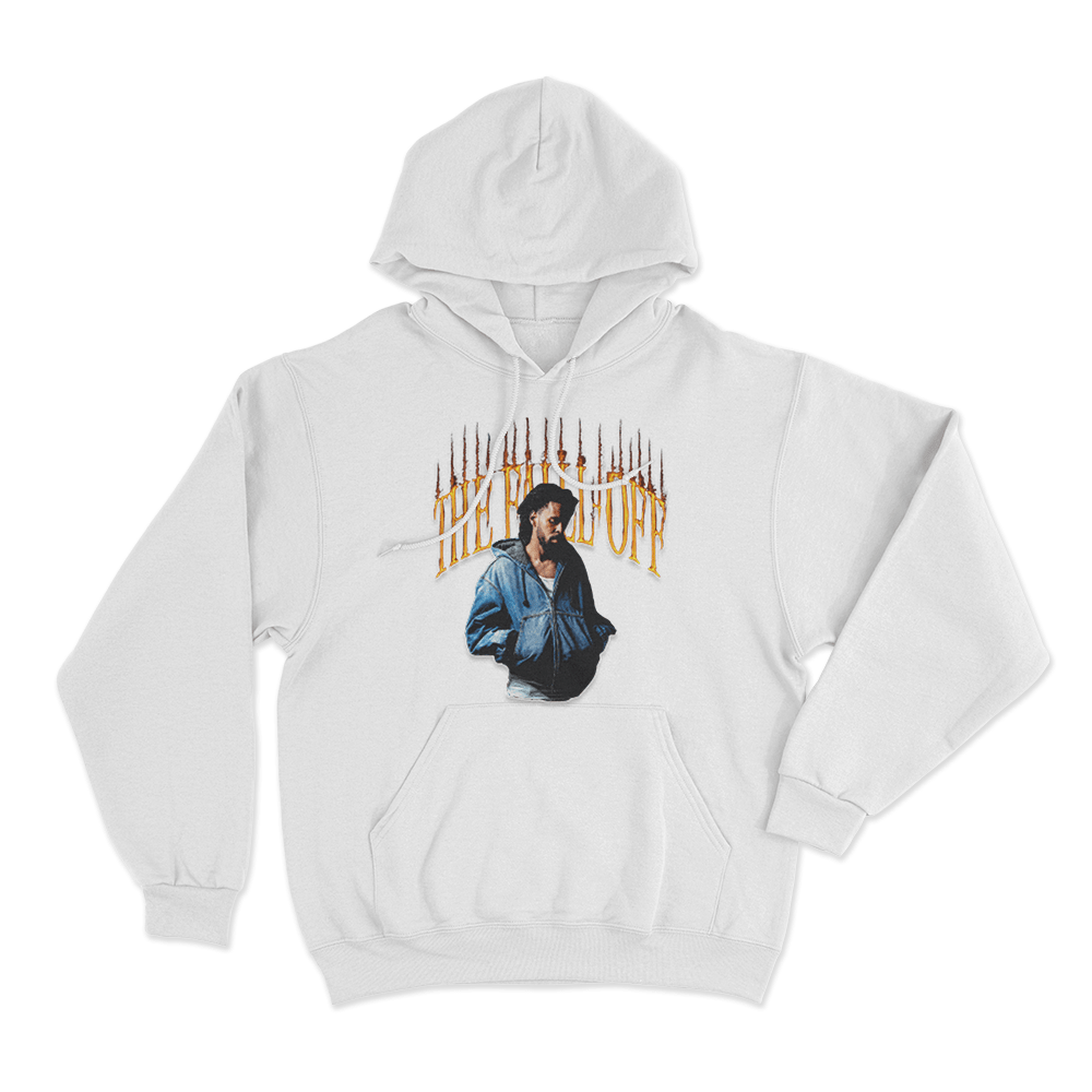 J Cole The Fall-Off Unisex Hoodie White J Cole The Fall Off Unisex Hoodie White